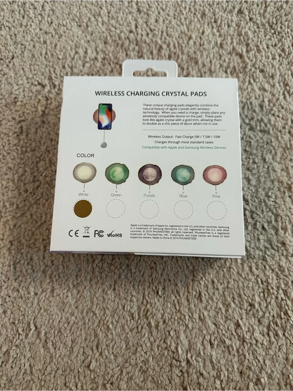 Wireless Charging Crystal Pads – Green